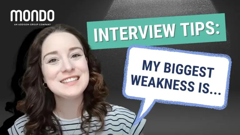 Answering what is your biggest weakness in an interview