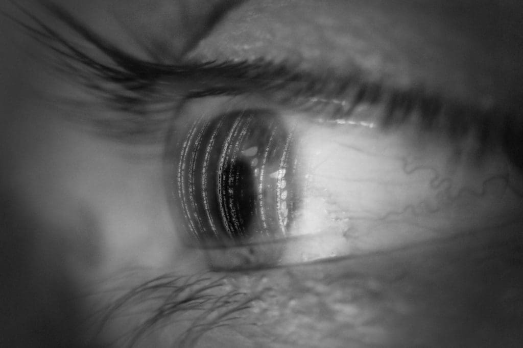 abstract close-up of a human eye